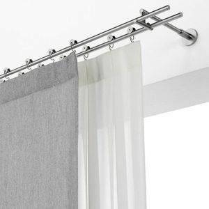 wall-mounted curtain track