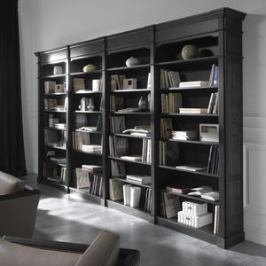 traditional bookcase / for office / wooden / glass