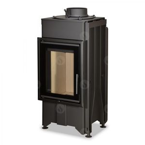 Corner fireplace insert - ANGLE R/L 2G S - ROMOTOP - wood-burning