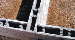 concrete shuttering block