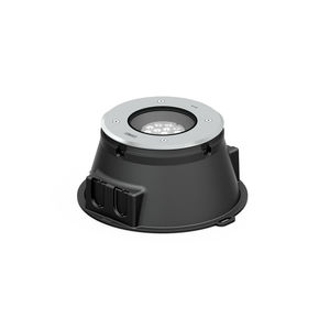 recessed floor light fixture / RGBW LED / rectangular / round