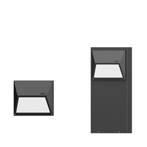 surface-mounted light fixture / recessed wall / LED / rectangular