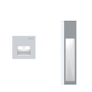 surface-mounted light fixture / recessed wall / LED / square