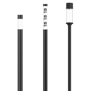 contemporary light column / aluminum / PMMA / LED