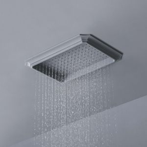 Recessed ceiling shower head - GR O302 - ALPI SPA - oval / rain