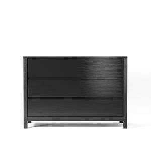 contemporary chest of drawers / oak / solid wood / teak