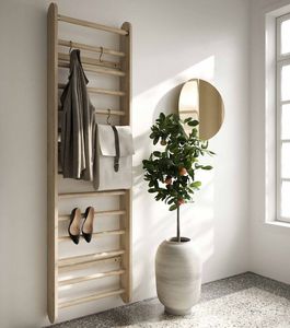 wall-mounted coat hanger rack