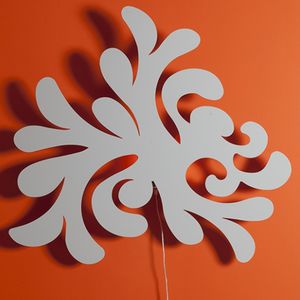original design wall light / painted steel / silk / LED