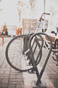 floor-mounted bike rack