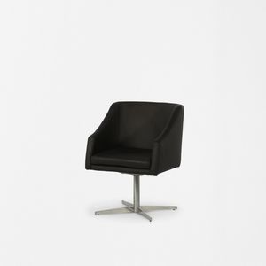 contemporary chair / upholstered / swivel / star base