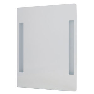 wall-mounted mirror / LED-illuminated / contemporary / rectangular