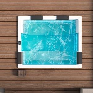 built-in hot tub