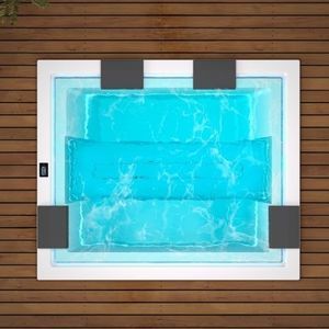 built-in hot tub