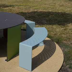 contemporary public bench