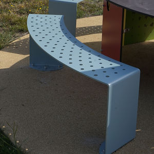 public bench / contemporary / metal