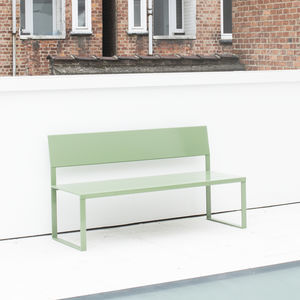 contemporary public bench