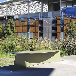 contemporary public bench