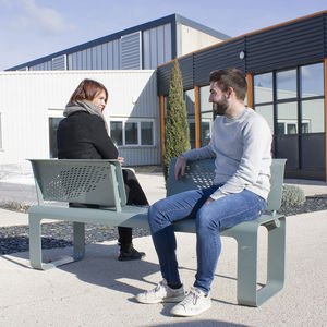 contemporary public bench