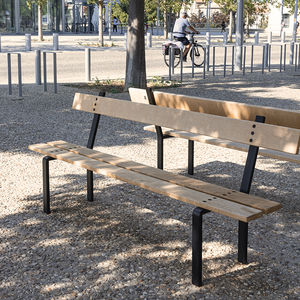 contemporary public bench