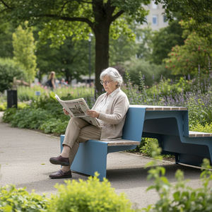 contemporary public bench 1