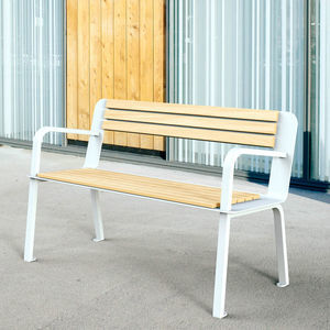 contemporary public bench