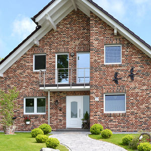solid brick / insulating / for facade / clinker