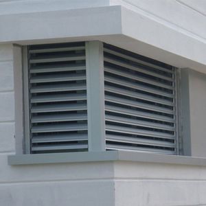 aluminum solar shading / for facade / window