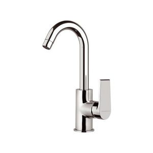 chromed metal mixer tap / kitchen / 1-hole / swivel spout