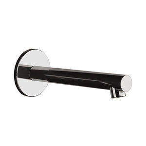 chromed metal washbasin spout