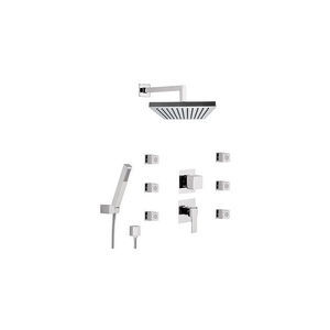 recessed wall shower set