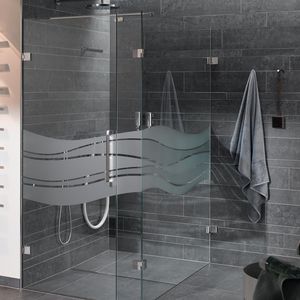 shower door pull handle / stainless steel / contemporary / home