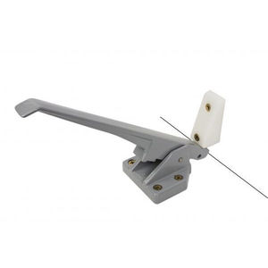 door handle / enameled metal / contemporary