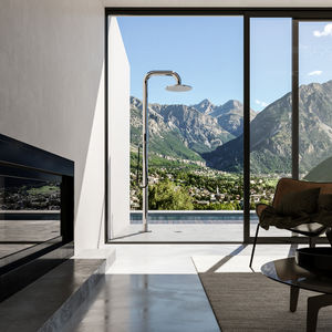 stainless steel outdoor shower