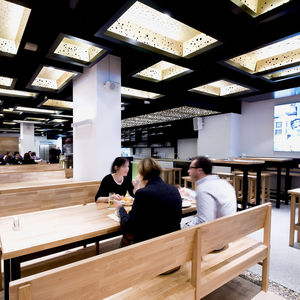 contemporary table and bench set