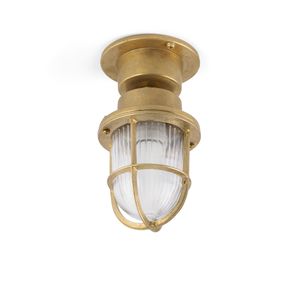 traditional ceiling light / glass / brass / LED