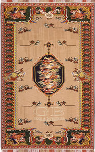traditional rug / patterned / wool / cotton