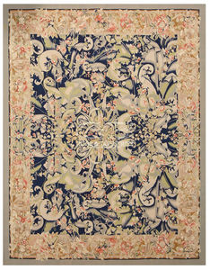 contemporary rug / patterned / wool / cotton