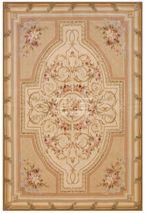 contemporary rug / patterned / wool / cotton