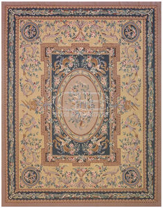 contemporary rug / patterned / wool / cotton