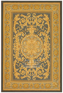 contemporary rug / patterned / wool / cotton