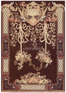 contemporary rug / patterned / wool / cotton