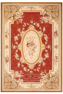 contemporary rug / patterned / wool / cotton