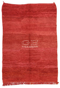 traditional rug / plain / wool / rectangular