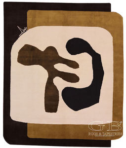 contemporary rug / patterned / wool / cotton
