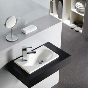 built-in washbasin / resin / contemporary