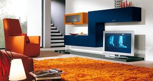 contemporary TV wall unit