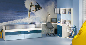 contemporary bed / with drawer / child's / boy's
