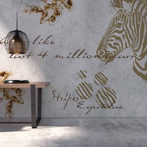 contemporary wallpaper / metal / nature pattern / animal motif