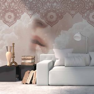 contemporary wallpaper / vinyl / multi-color / baroque