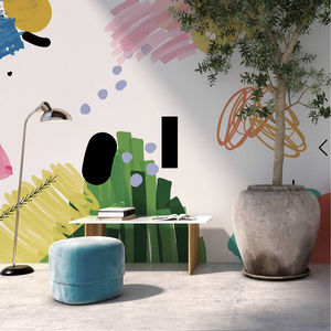 contemporary wallpaper / vinyl / geometric / abstract motif